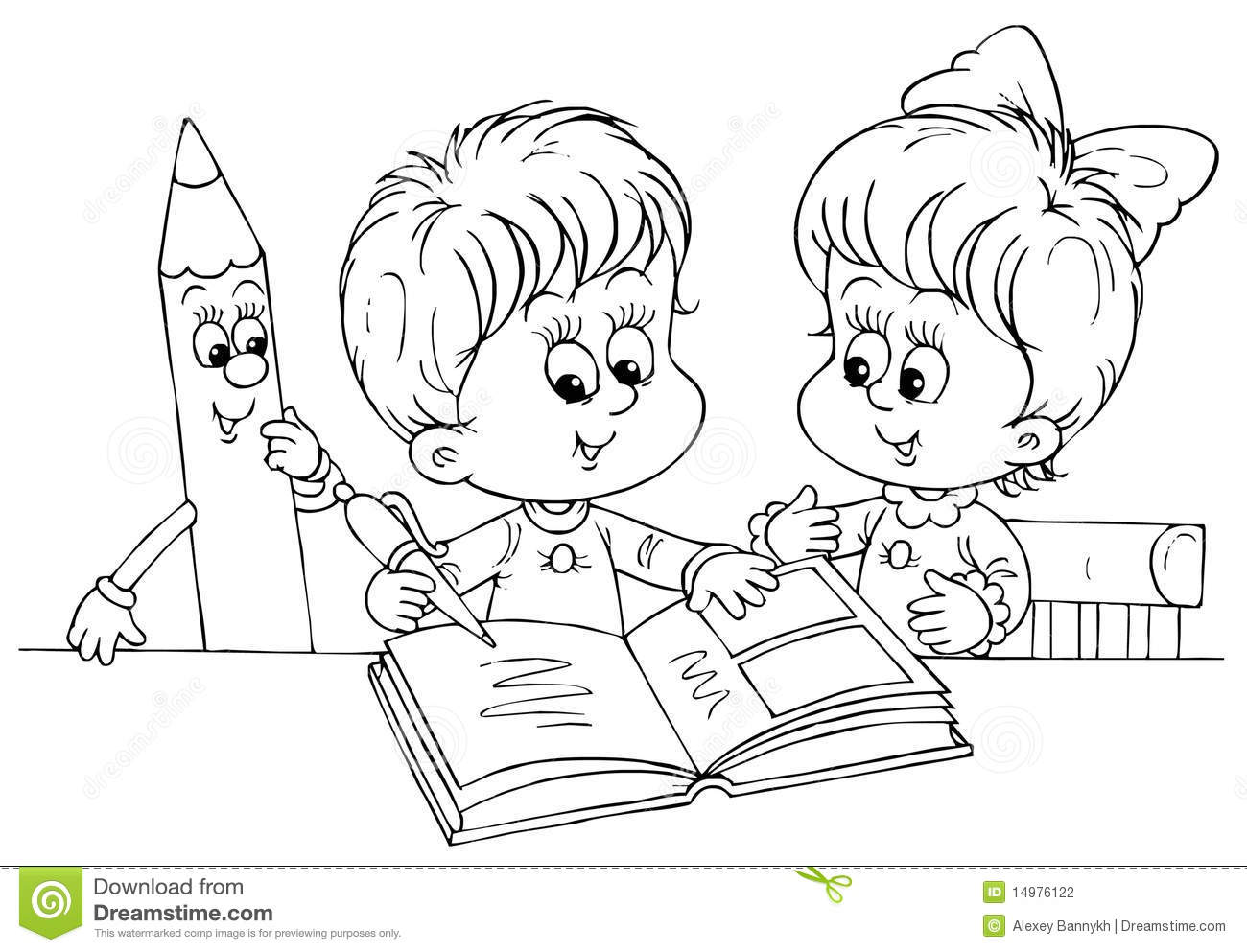 Kids Reading Coloring Pages at GetColorings.com | Free printable