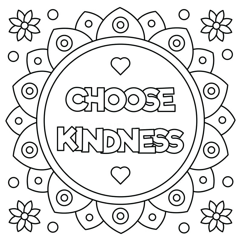 Kindness Coloring Pages At GetColorings Free Printable Colorings Pages To Print And Color