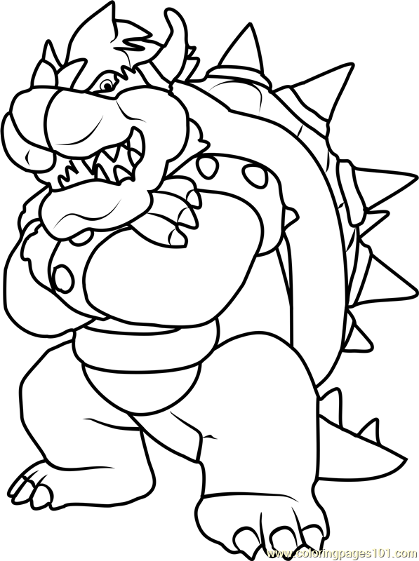 King Koopa Coloring Pages At GetColorings Free Printable 