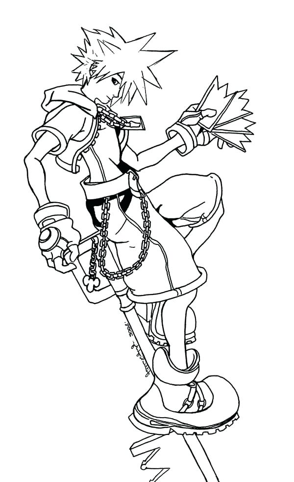 Kingdom Hearts Coloring Pages at Free printable