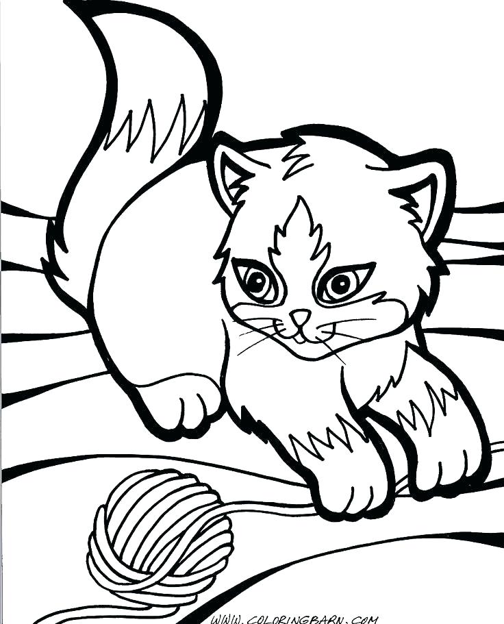 Kitten Coloring Pages To Print Out at GetColorings.com | Free printable
