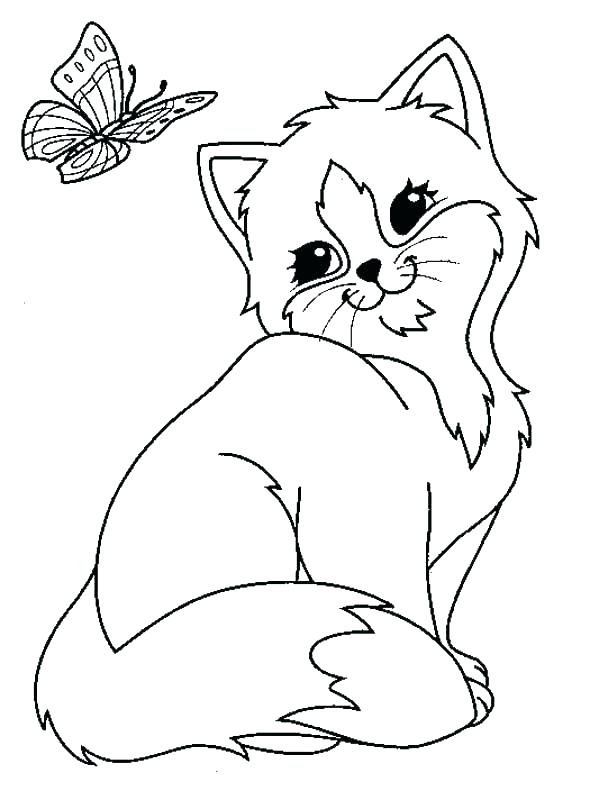 Kitty Cat Christmas Coloring Pages at GetColorings.com | Free printable