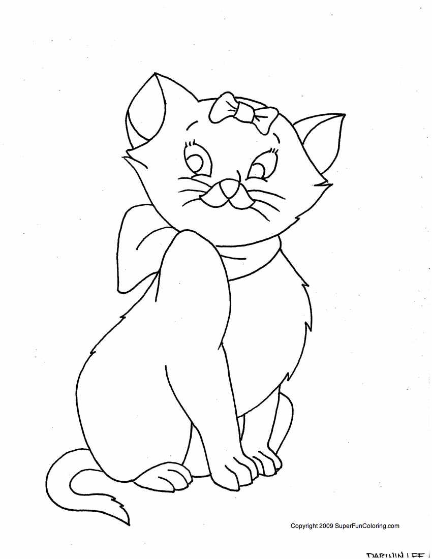 Kitty Cat Christmas Coloring Pages at GetColorings.com | Free printable