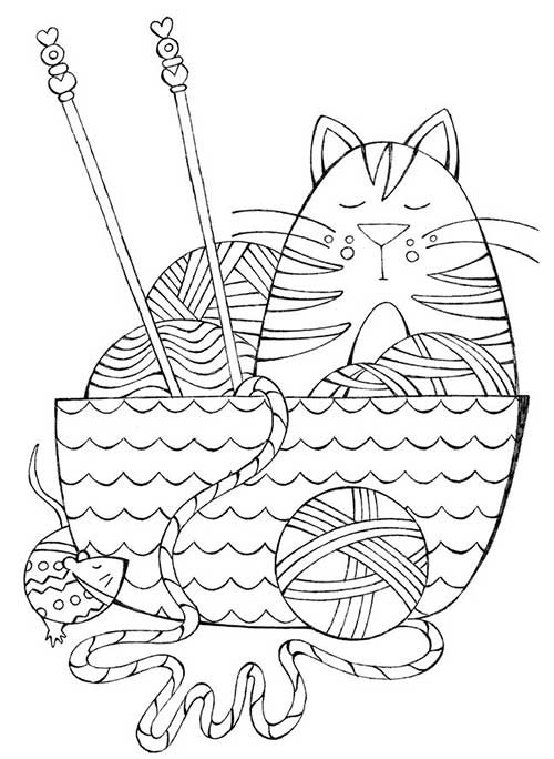 Knitting Coloring Pages at GetColorings.com | Free printable colorings