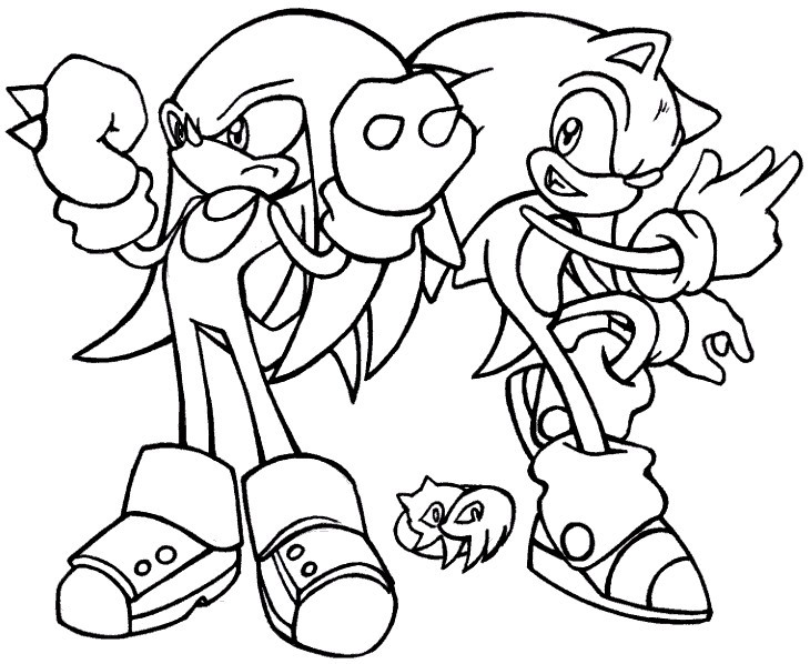 Knuckles Coloring Pages At GetColorings Free Printable Colorings 
