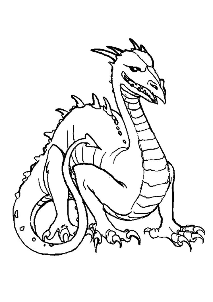 Komodo Dragon Coloring Page at GetColorings.com | Free printable