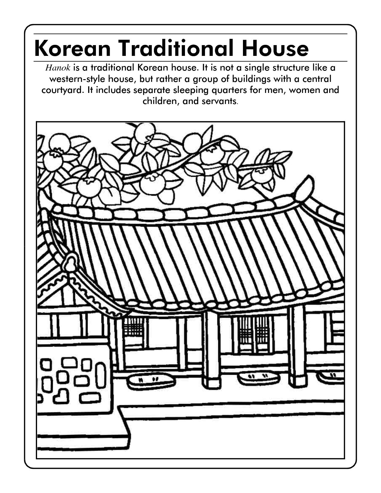 Korean Coloring Pages at GetColorings.com | Free printable colorings