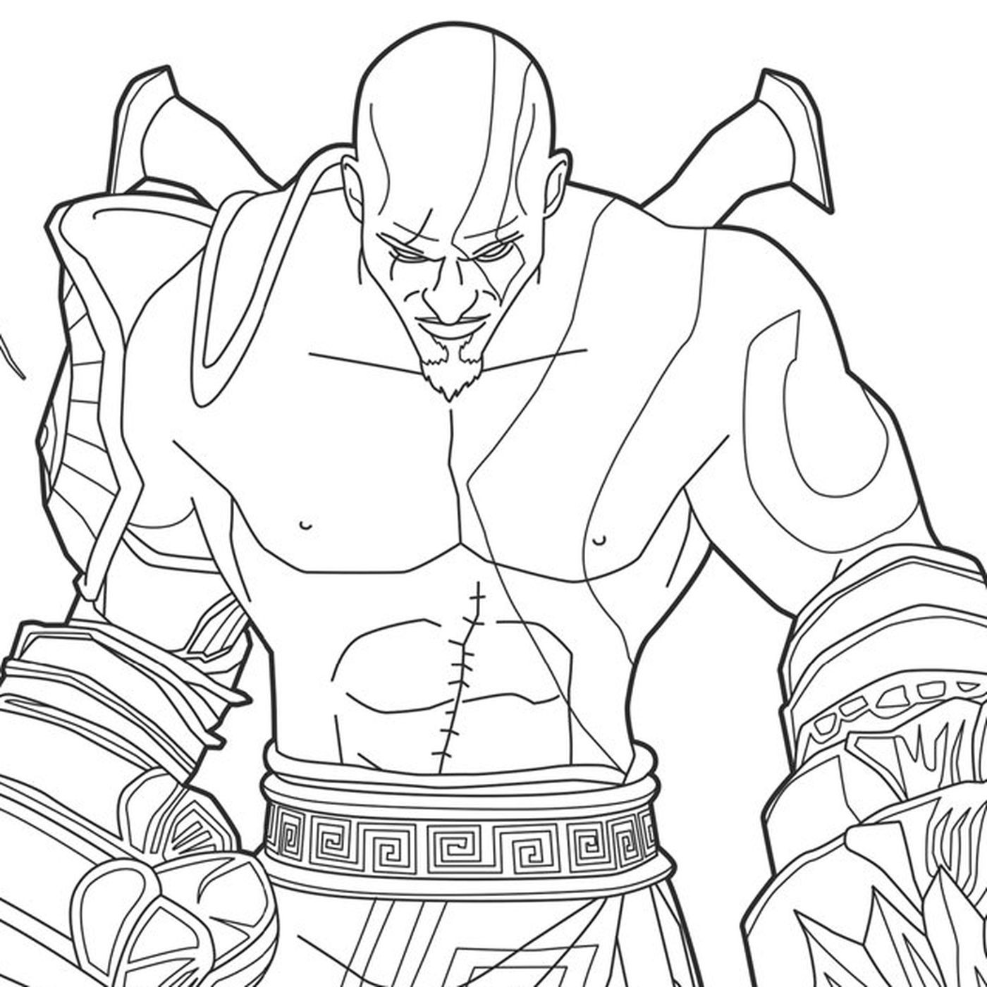 Desenho De Kratos De God Of War Para Colorir Tudodesenhos Porn Sex