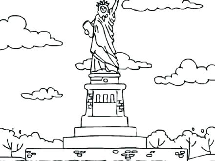 Lady Liberty Coloring Pages at GetColorings.com | Free printable