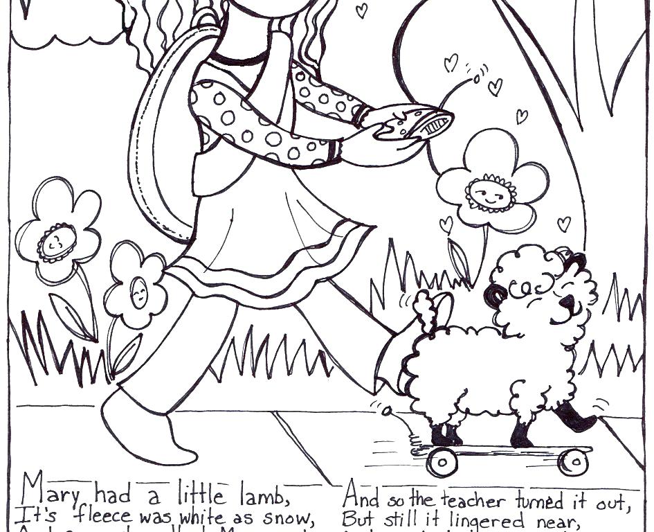 Lamb Coloring Page at GetColorings.com | Free printable colorings pages