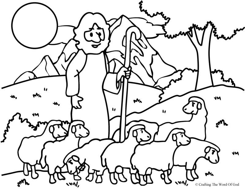 800x617 The Good Shepherd Lost Sheep Coloring And Activity Pages