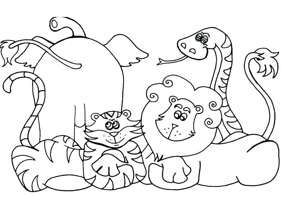 Land Animals Coloring Pages at Free printable