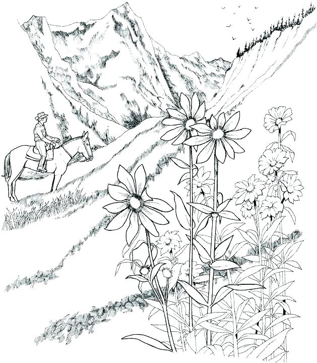 Landscape Coloring Pages To Print at GetColorings.com | Free printable