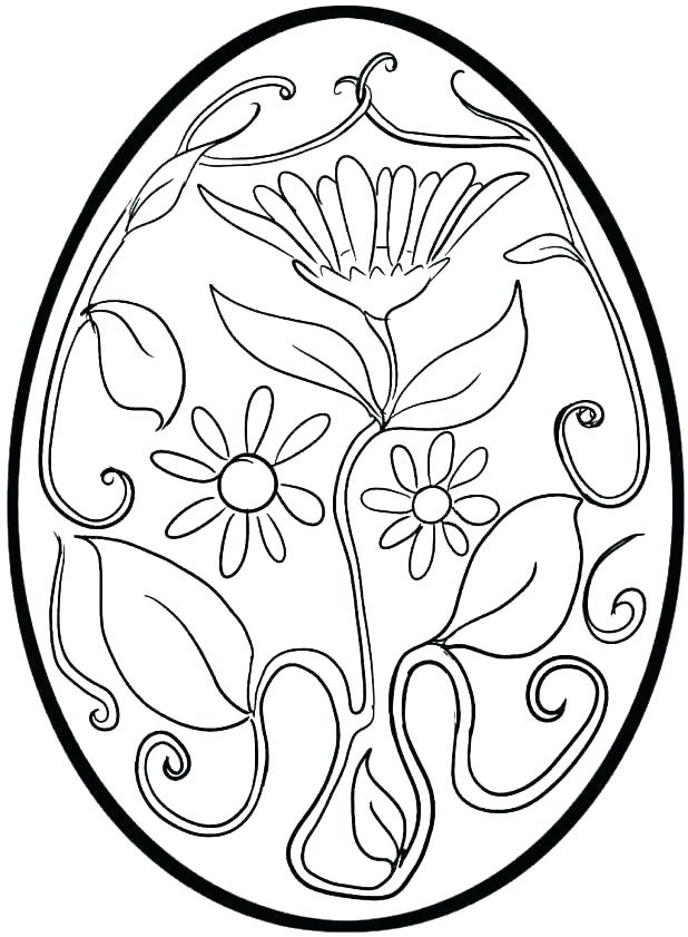 Free Blank Easter Egg Coloring Pages