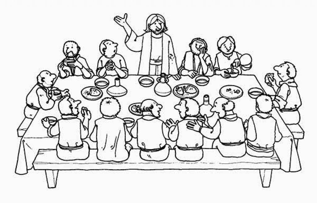 Last Supper Coloring Page at Free printable