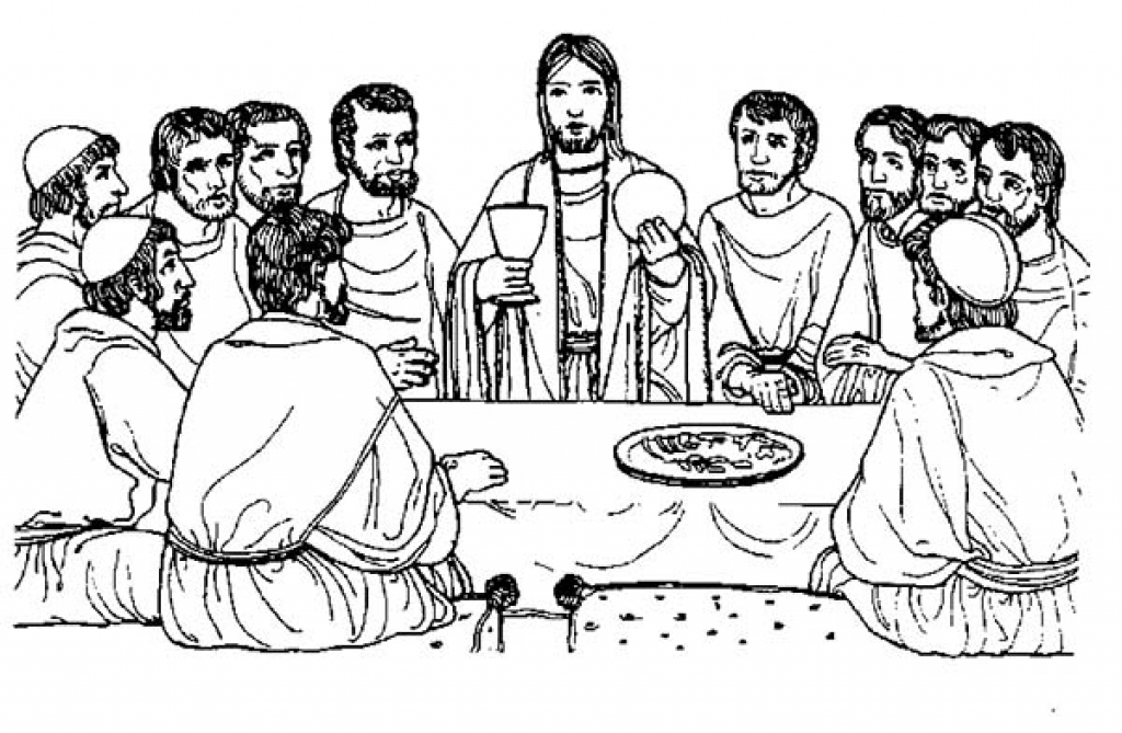 Last Supper Coloring Pages Free at Free printable