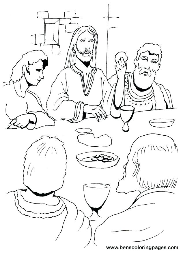 Last Supper Coloring Pages Printable at GetColorings.com | Free