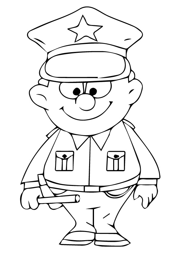 Law Enforcement Coloring Pages at Free printable