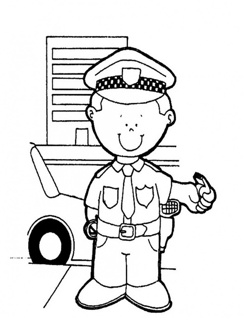 Law Enforcement Coloring Pages At Free Printable