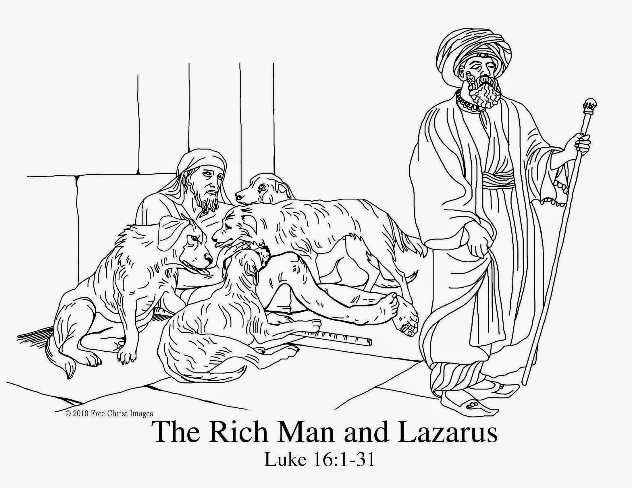 Lazarus Coloring Page at GetColorings.com | Free printable ...