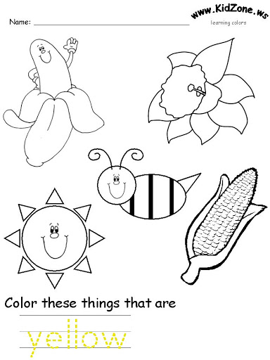 Learning Colors Coloring Pages At GetColoringscom | Free Printable