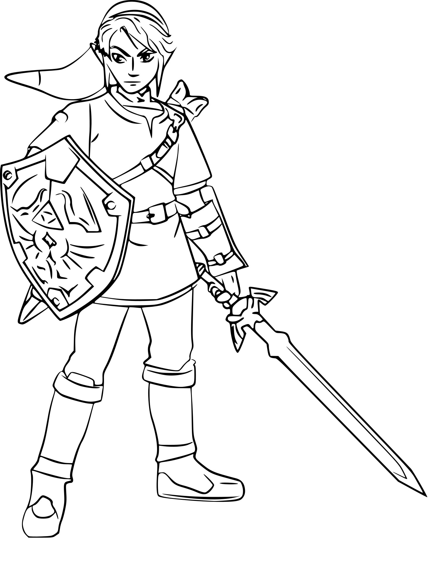 Legend Of Zelda Coloring Pages at Free printable
