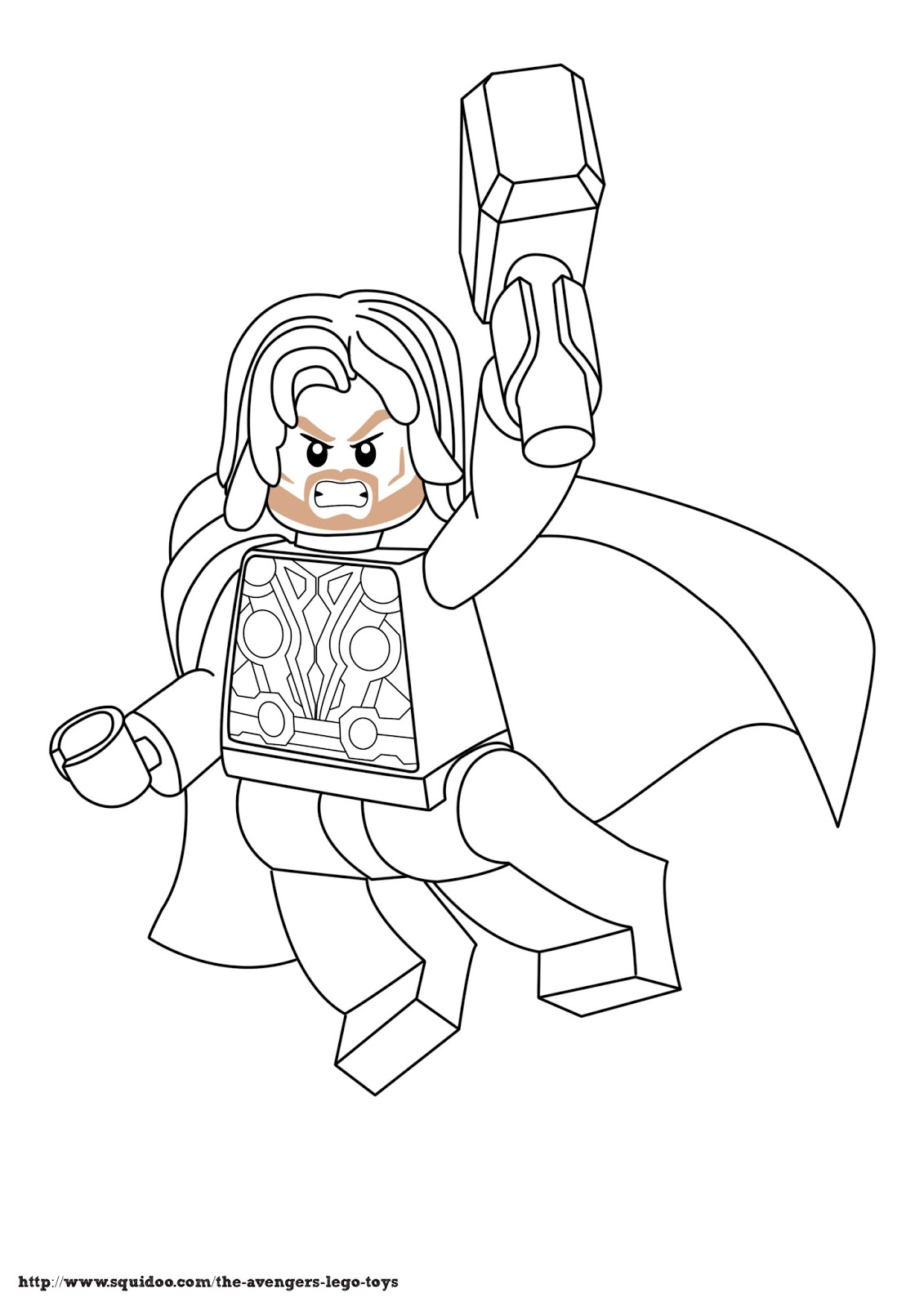 Lego Avengers Coloring Pages at Free