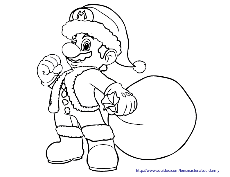 Animal Lego Christmas Coloring Pages 