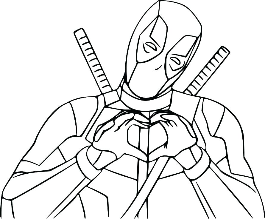 View Deadpool Coloring Pages Pdf PNG Color Pages Collection