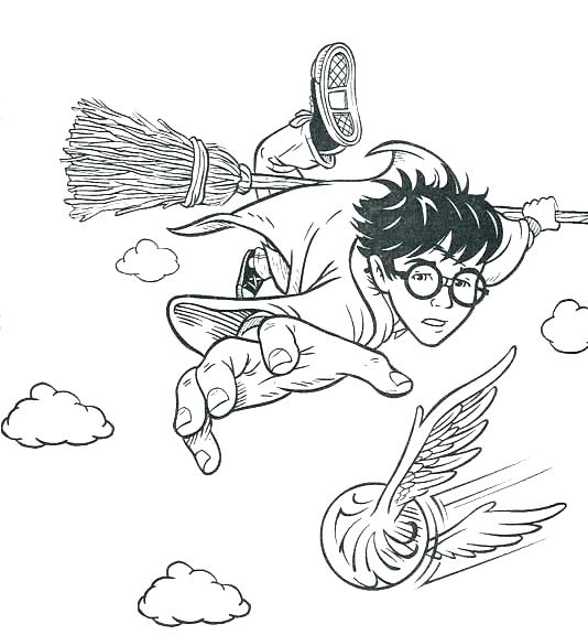 534x576 Harry Potter Coloring Page Free Printable