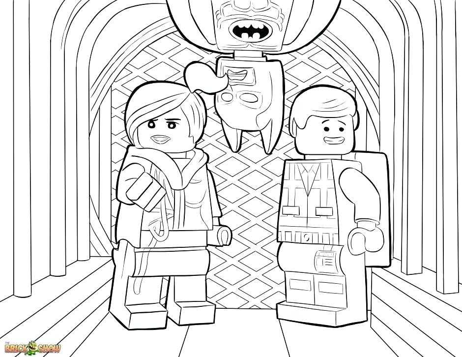 Lego Man Coloring Page at Free