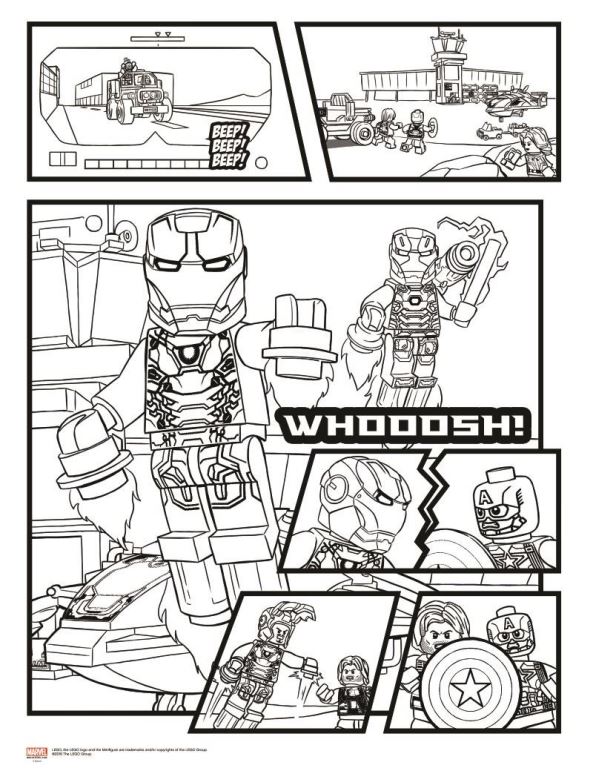 Lego Marvel Avengers Coloring Pages at GetColorings.com | Free