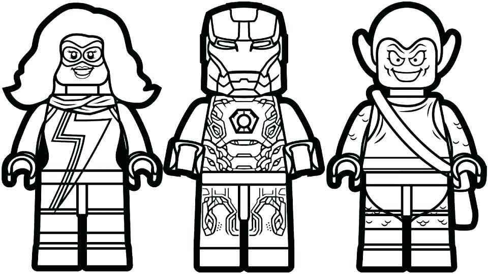 Lego Marvel Coloring Pages at Free