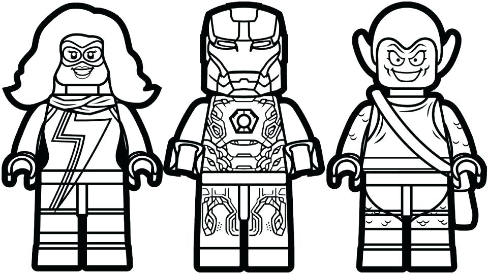 Lego Marvel Superheroes Coloring Pages at