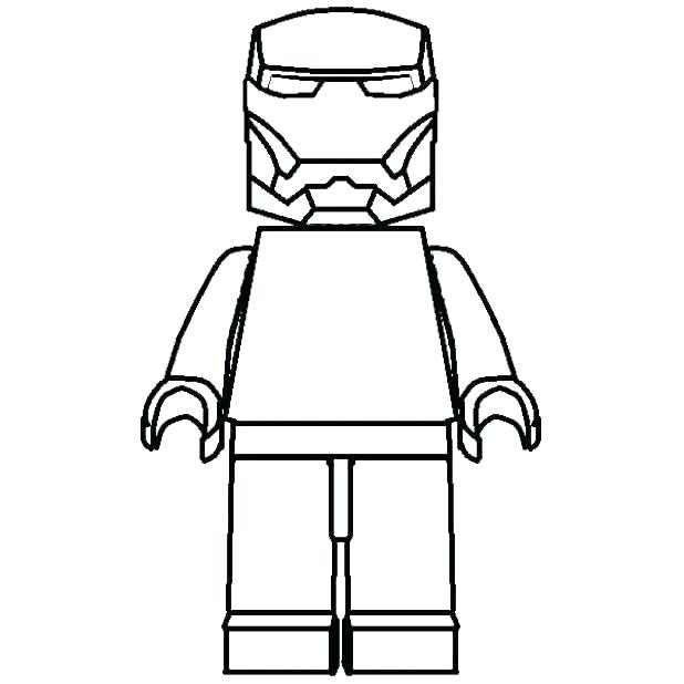 Lego Minifigure Coloring Page at Free printable