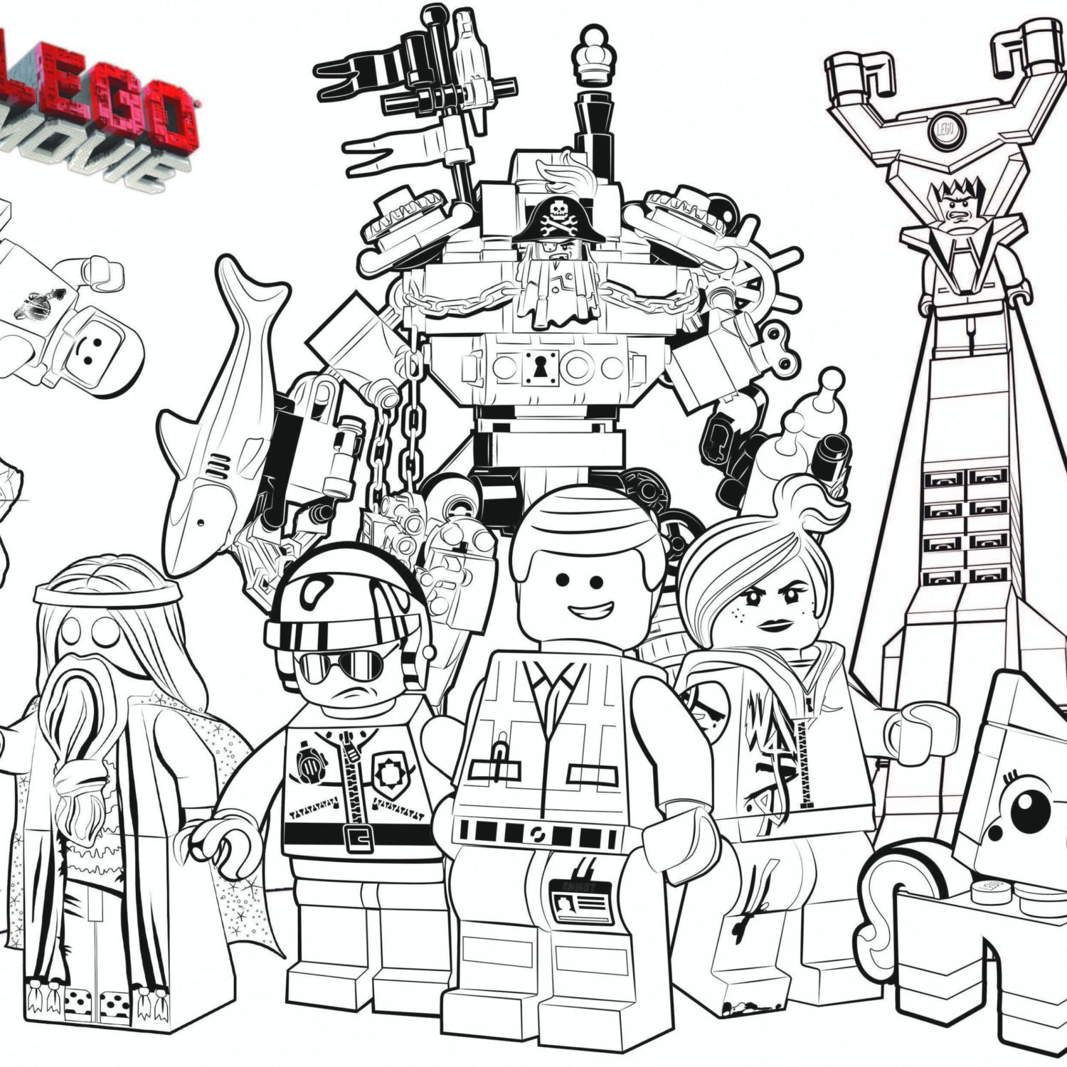 Lego Movie Coloring Pages at Free printable