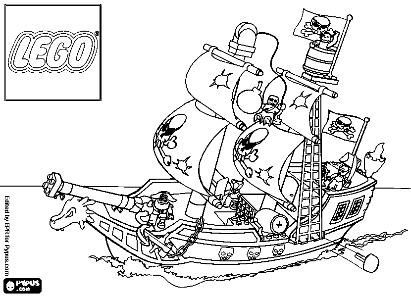Lego Pirate Coloring Pages at GetColorings.com | Free printable
