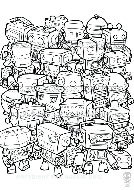 Lego Robot Coloring Pages at GetColorings.com | Free printable