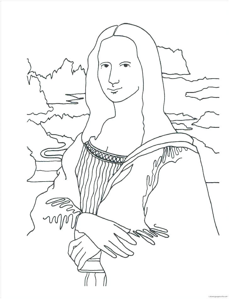 Leonardo Da Vinci Self Portrait Coloring Page Colouringpages My Xxx