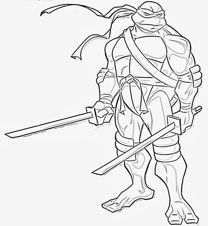 Leonardo Ninja Turtle Coloring Page At GetColorings Free 