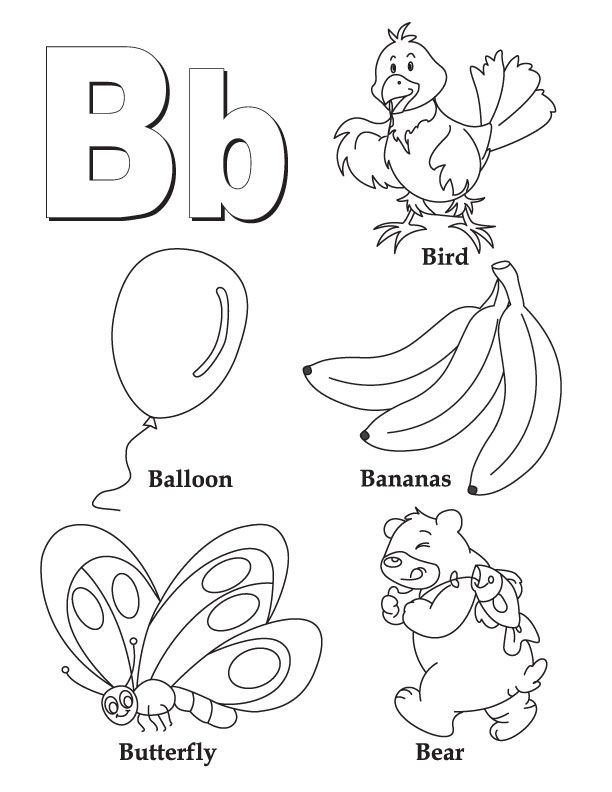Letter B Coloring Pages at GetColorings.com | Free printable colorings