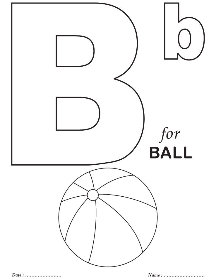 Letter B Coloring Pages at Free printable colorings