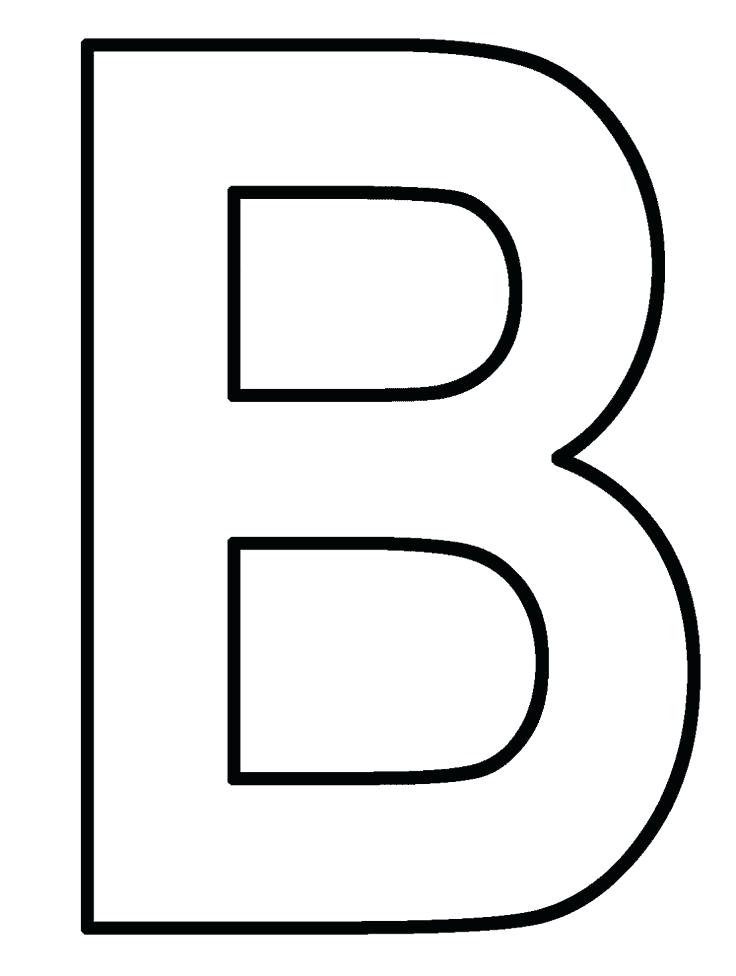 Letter B Coloring Pages For Preschoolers At Getcolorings.com 