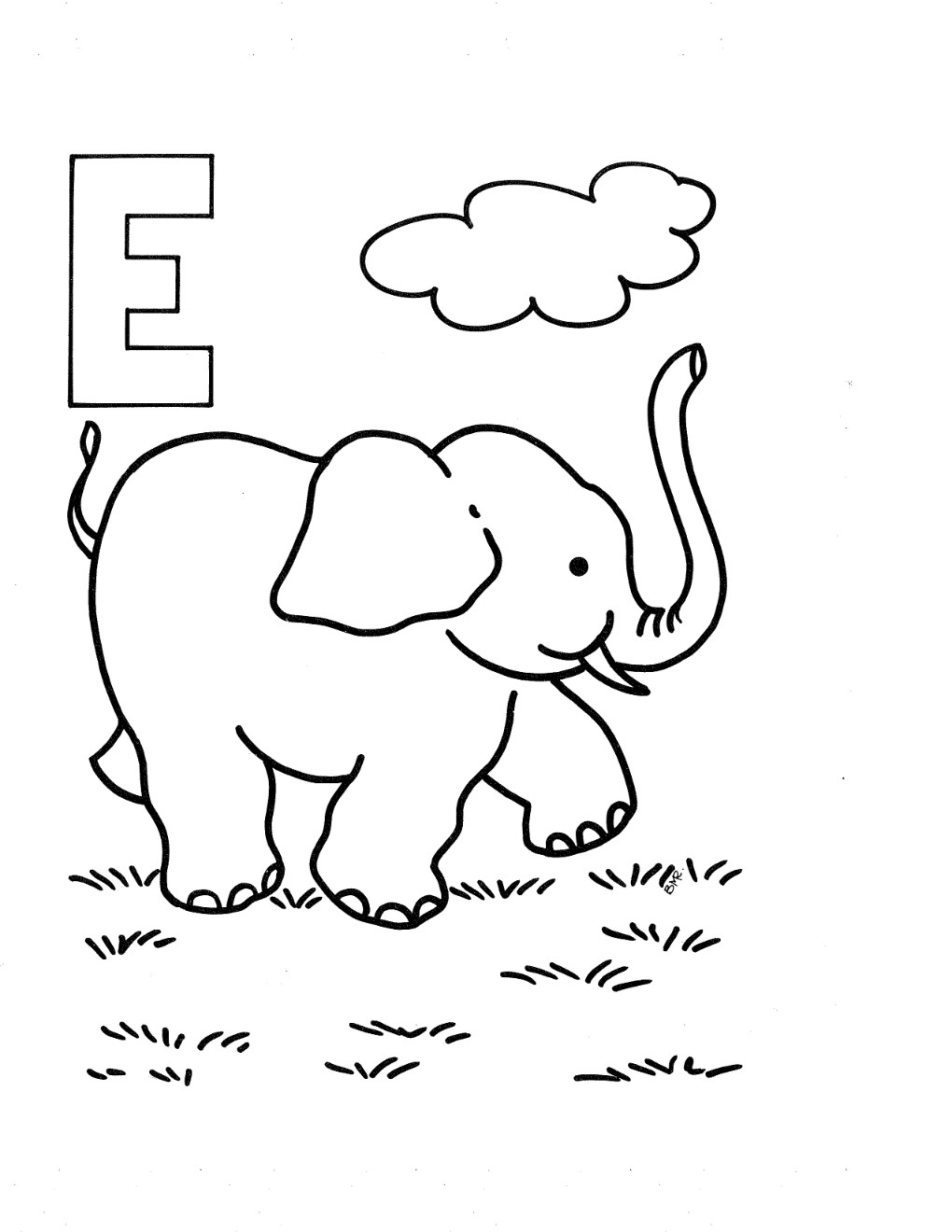 Letter E Coloring Page at GetColorings.com | Free printable colorings