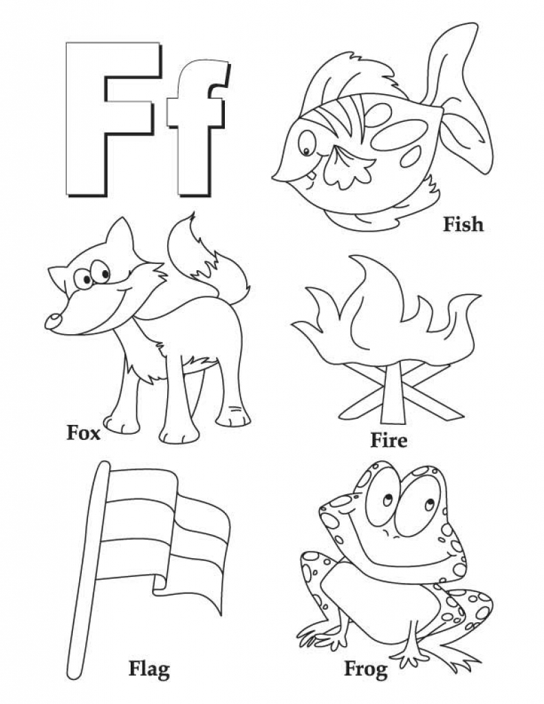Letter F Coloring Page at GetColorings.com | Free printable colorings