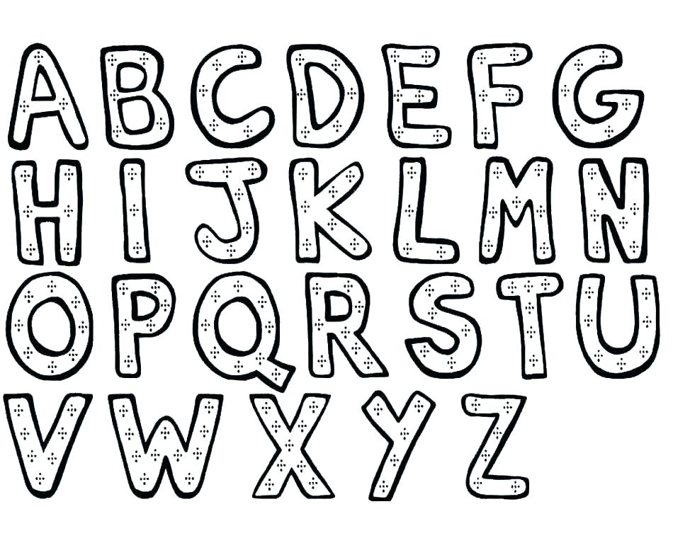 974x760 Alphabet Letter Color Pages Coloring Printable