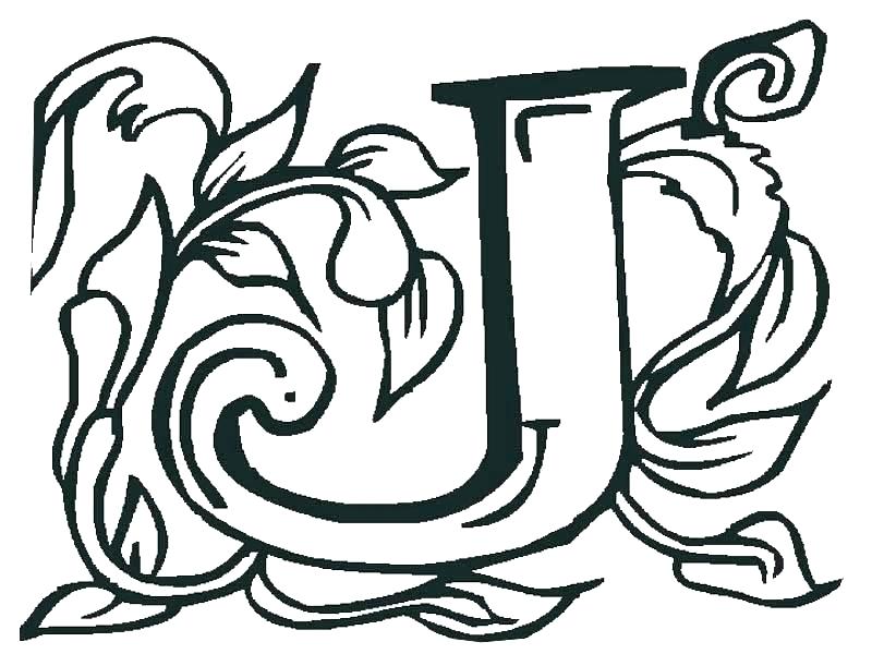 Letter J Coloring Pages For Preschool at GetColorings.com ...