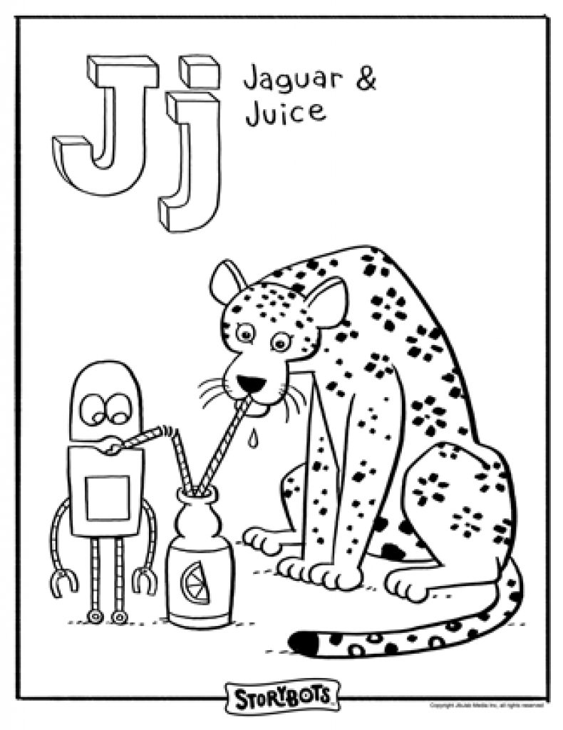 Letter J Coloring Pages For Preschool at GetColorings.com | Free