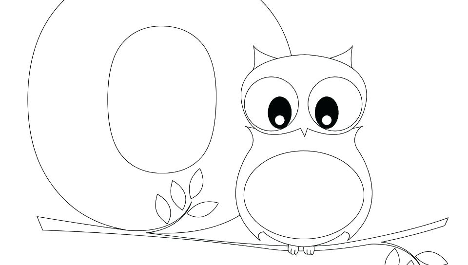 O Coloring Page Image