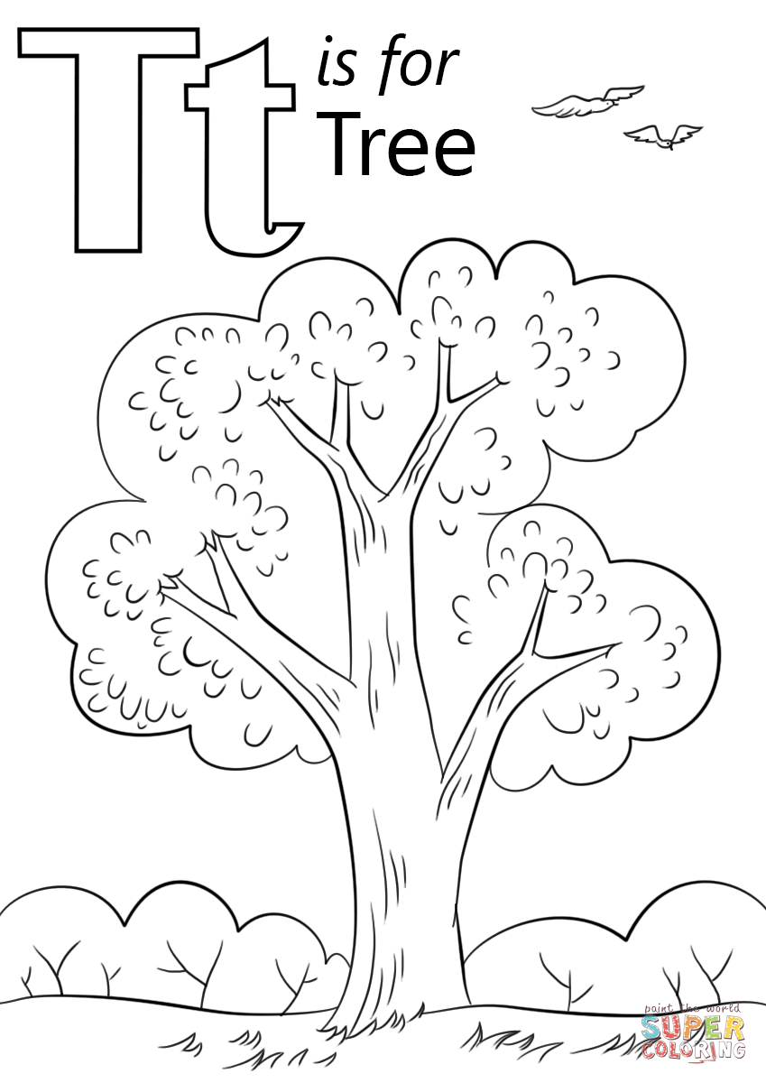  Letter T Coloring Pages Preschool At GetColorings Free Printable 